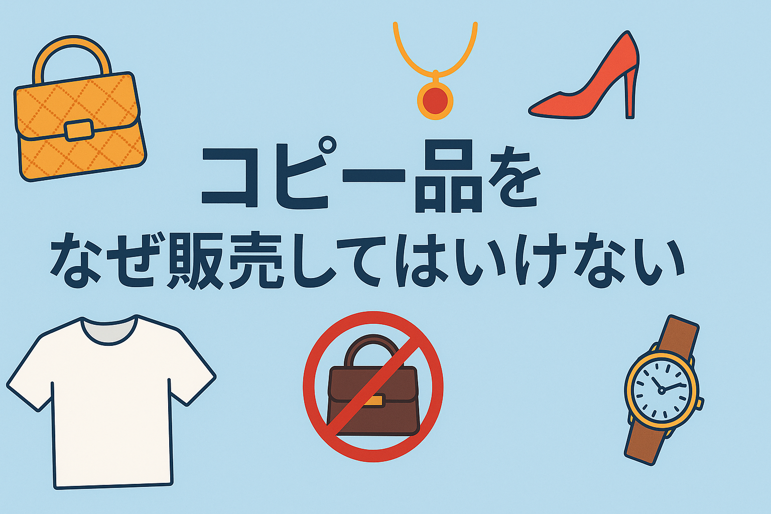 コピー品をなぜ販売してはいけないのか？製造者の責任では？